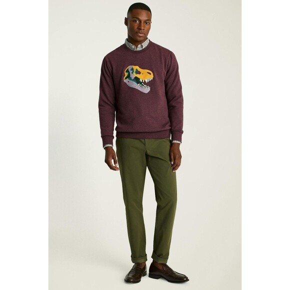 BONOBOS Critter Supersoft Fleece Crew Sweater Embroidered Long Sleeve M 283253 - Picture 5 of 11